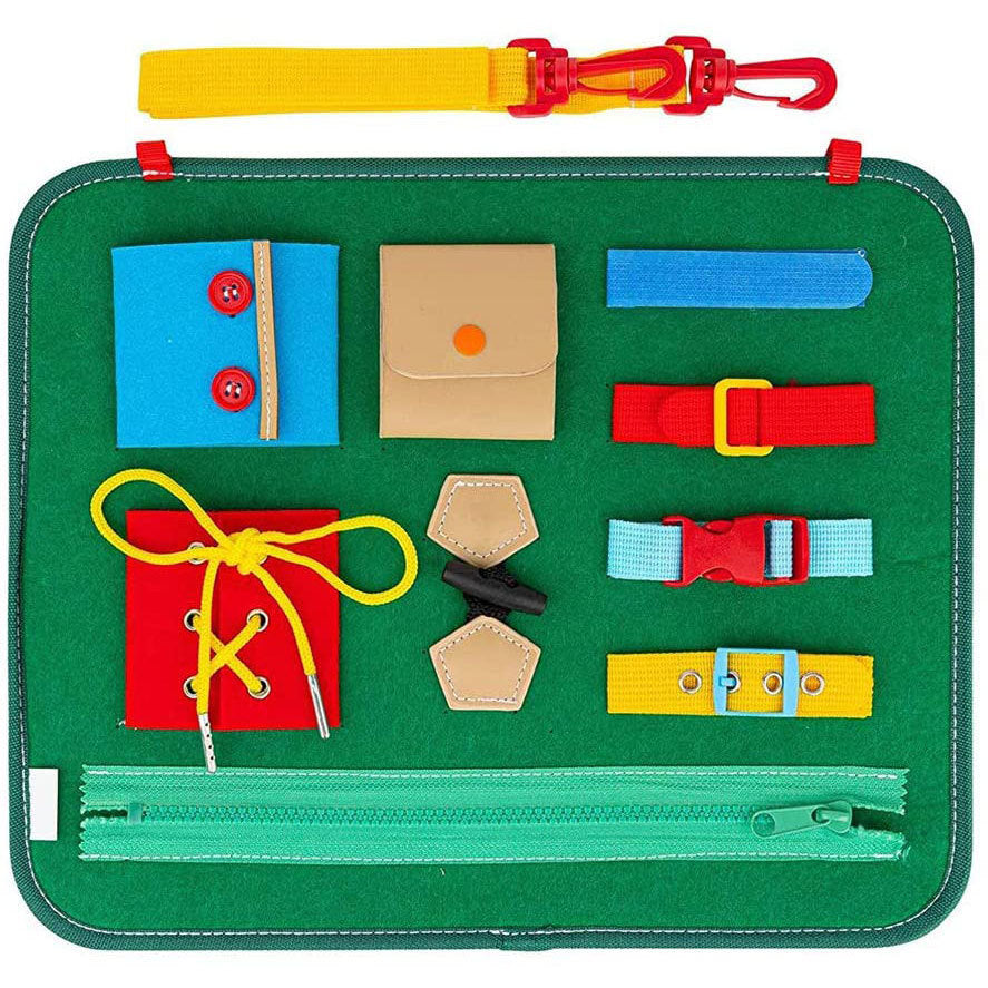 Baby learning dressing buckle zipper learning board