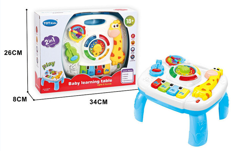 Baby Light Music Hand Drum Multifunctional Learning Table