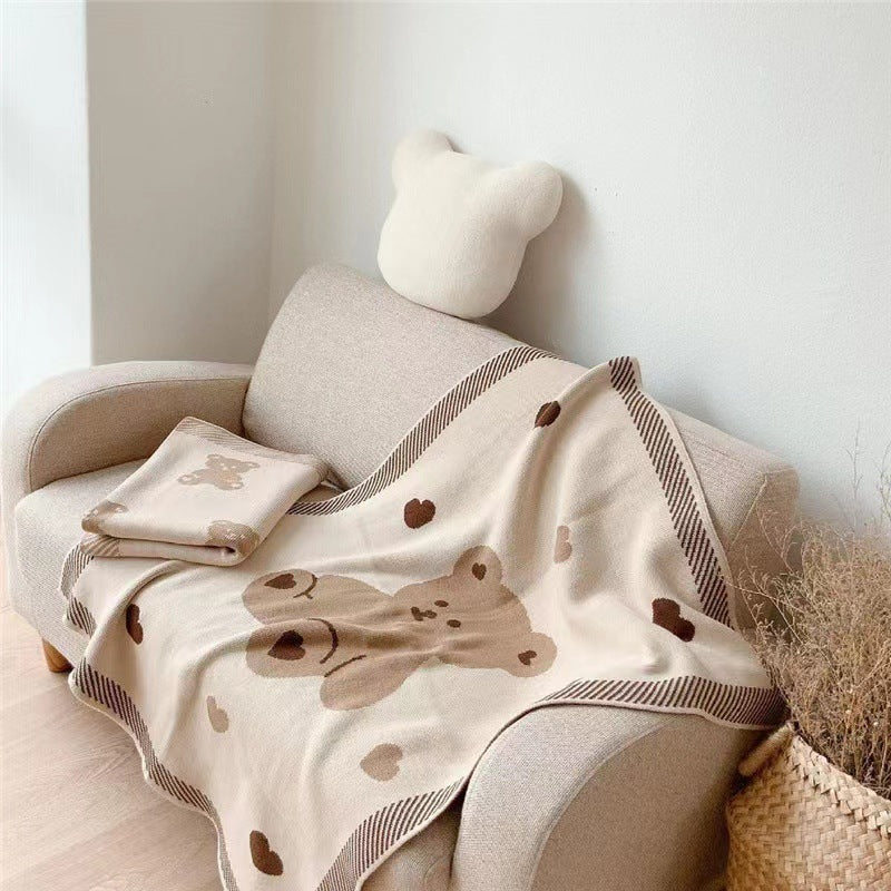 Winter Blanket Baby Stroller Warm Knitted Blanket