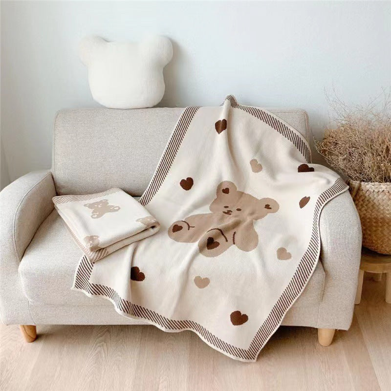 Winter Blanket Baby Stroller Warm Knitted Blanket