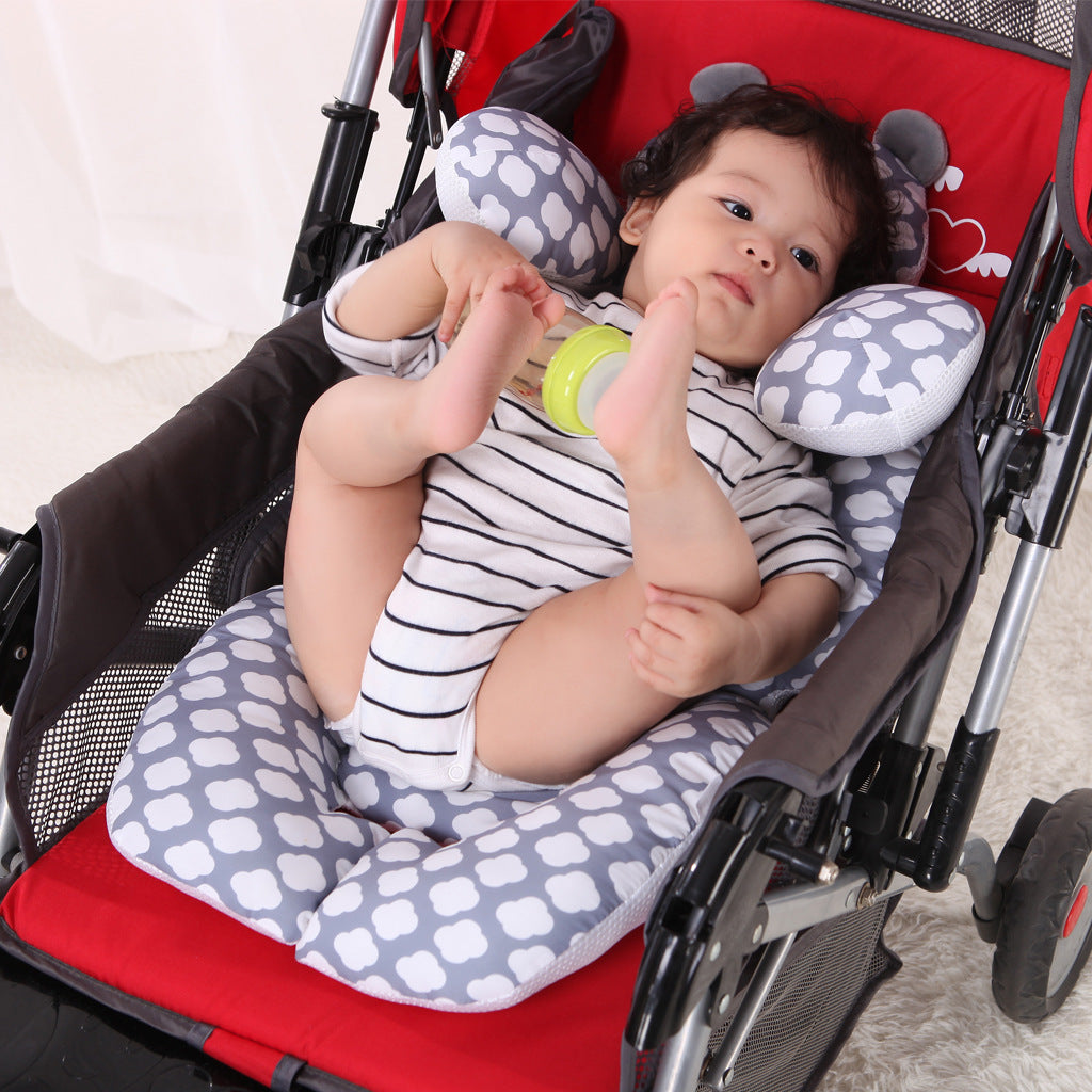 Soft baby stroller cushion
