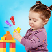 Large Particle Building Blocks Alphabet Train Learning Baby